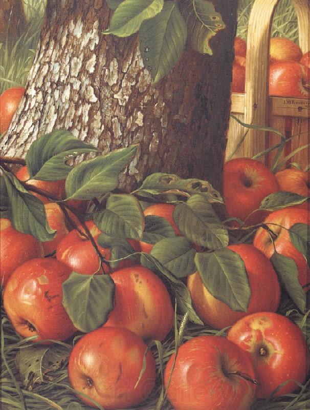 Prentice, Levi Wells Apples Beneath a Tree Norge oil painting art